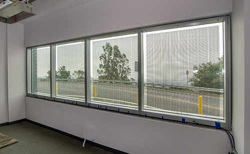 Solaria's Building Integrated Photovoltaic Windows in FLEXLAB's rotating test bed