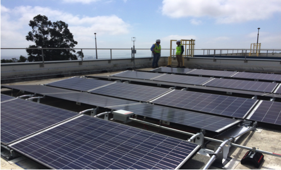 Solar panels allow for testing of PV configurations